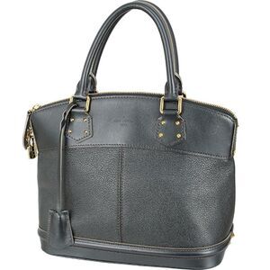 Louis Vuitton Lockit PM Suhari Goat Leather Black Gold Metal Shoulder Bag
